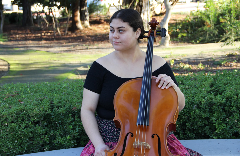 Dorothy playing cello